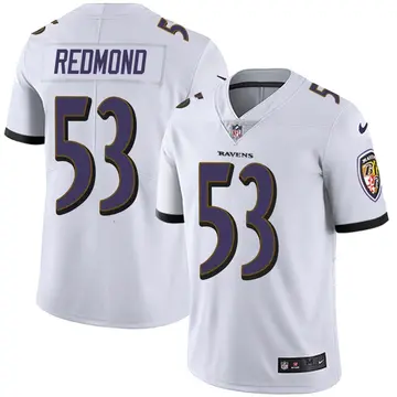 Nike Adam Redmond Men's Limited Baltimore Ravens White Vapor Untouchable Jersey