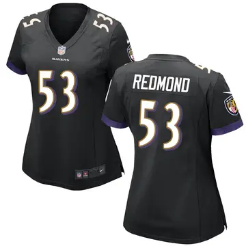Nike Adam Redmond Women's Game Baltimore Ravens Black Jersey