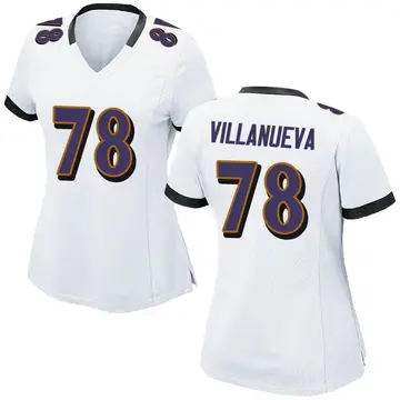 Nike Alejandro Villanueva Women's Game Baltimore Ravens White Jersey