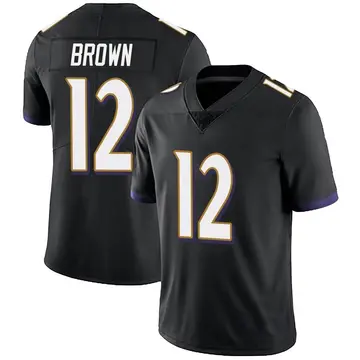 Nike Anthony Brown Men's Limited Baltimore Ravens Black Alternate Vapor Untouchable Jersey
