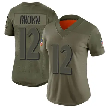 Nike Anthony Brown Women's Limited Baltimore Ravens Camo 2019 Salute to Service Jersey
