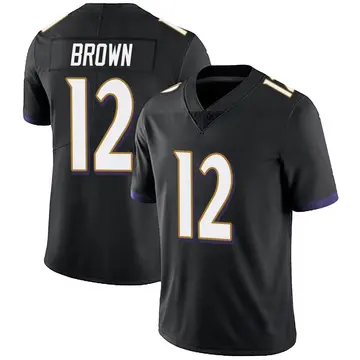 Nike Anthony Brown Youth Limited Baltimore Ravens Black Alternate Vapor Untouchable Jersey