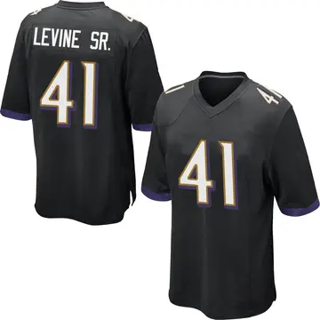 Nike Anthony Levine Sr. Men's Game Baltimore Ravens Black Jersey