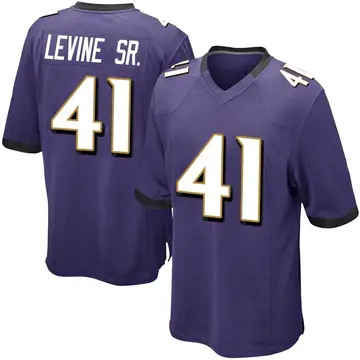 Nike Anthony Levine Sr. Men's Game Baltimore Ravens Purple Team Color Jersey