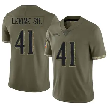Nike Anthony Levine Sr. Men's Limited Baltimore Ravens Olive 2022 Salute To Service Jersey