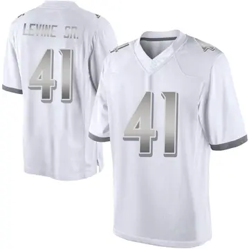 Nike Anthony Levine Sr. Men's Limited Baltimore Ravens White Platinum Jersey