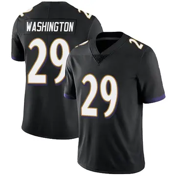 Nike Ar'Darius Washington Men's Limited Baltimore Ravens Black Alternate Vapor Untouchable Jersey
