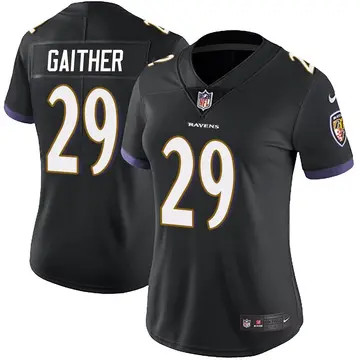 Nike Bailey Gaither Women's Limited Baltimore Ravens Black Alternate Vapor Untouchable Jersey