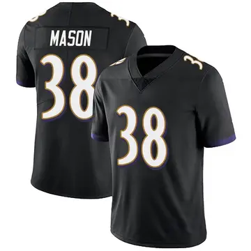 Nike Ben Mason Youth Limited Baltimore Ravens Black Alternate Vapor Untouchable Jersey