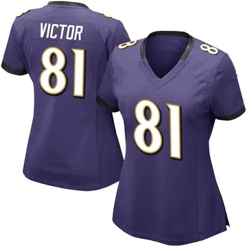 Nike Binjimen Victor Women's Limited Baltimore Ravens Purple Team Color Vapor Untouchable Jersey