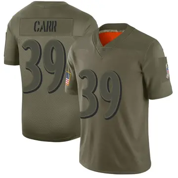 Nike Brandon Carr Men's Limited Baltimore Ravens Camo 2019 Salute to Service Jersey