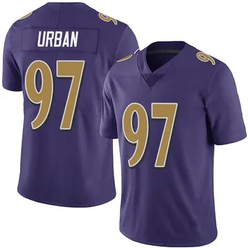 Nike Brent Urban Men's Limited Baltimore Ravens Purple Team Color Vapor Untouchable Jersey