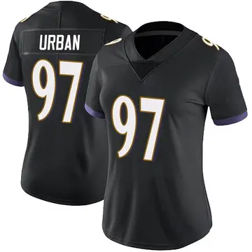 Nike Brent Urban Women's Limited Baltimore Ravens Black Alternate Vapor Untouchable Jersey