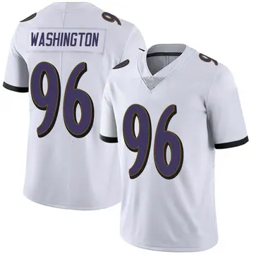 Nike Broderick Washington Men's Limited Baltimore Ravens White Vapor Untouchable Jersey