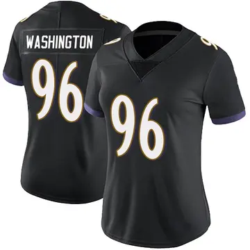 Nike Broderick Washington Women's Limited Baltimore Ravens Black Alternate Vapor Untouchable Jersey