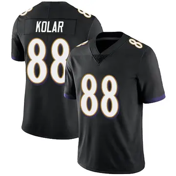 Nike Charlie Kolar Men's Limited Baltimore Ravens Black Alternate Vapor Untouchable Jersey