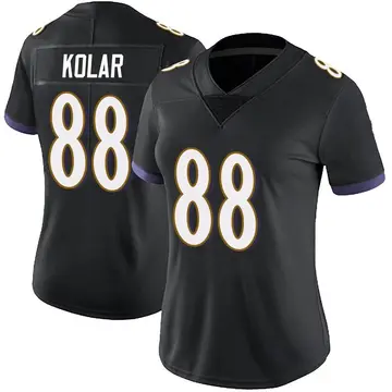 Nike Charlie Kolar Women's Limited Baltimore Ravens Black Alternate Vapor Untouchable Jersey