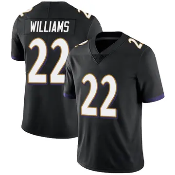 Nike Damarion Williams Youth Limited Baltimore Ravens Black Alternate Vapor Untouchable Jersey