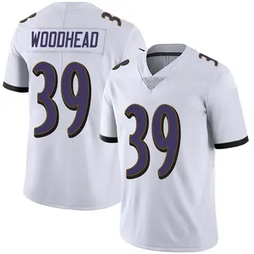 Nike Danny Woodhead Men's Limited Baltimore Ravens White Vapor Untouchable Jersey