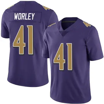 Nike Daryl Worley Youth Limited Baltimore Ravens Purple Team Color Vapor Untouchable Jersey
