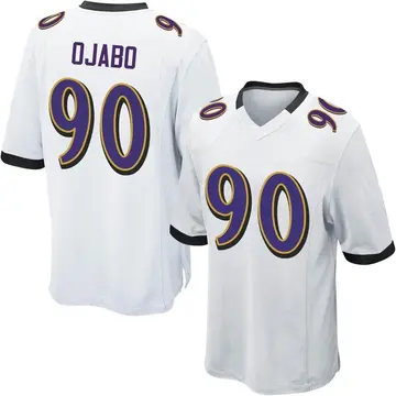 Nike David Ojabo Men's Game Baltimore Ravens White Jersey