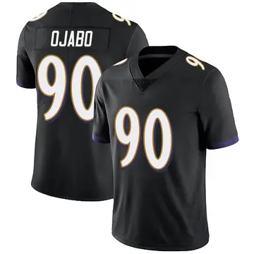 Nike David Ojabo Men's Limited Baltimore Ravens Black Alternate Vapor Untouchable Jersey