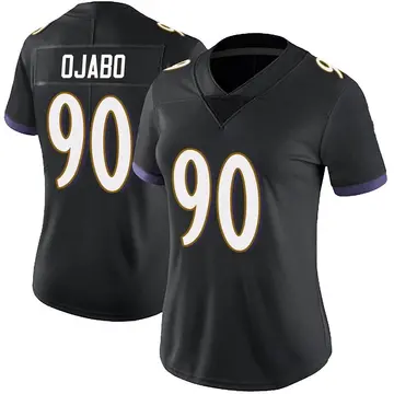 Nike David Ojabo Women's Limited Baltimore Ravens Black Alternate Vapor Untouchable Jersey