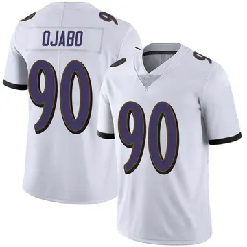 Nike David Ojabo Youth Limited Baltimore Ravens White Vapor Untouchable Jersey