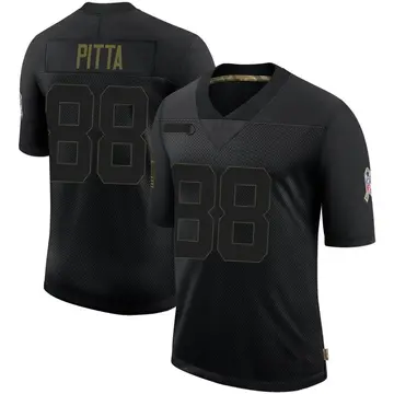 Nike Dennis Pitta Men's Limited Baltimore Ravens Black 2020 Salute To Service Jersey