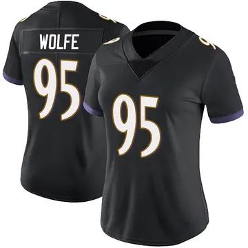 Nike Derek Wolfe Women's Limited Baltimore Ravens Black Alternate Vapor Untouchable Jersey