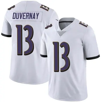 Nike Devin Duvernay Men's Limited Baltimore Ravens White Vapor Untouchable Jersey
