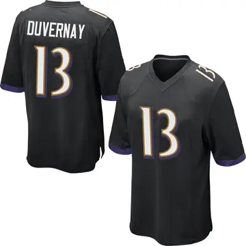 Nike Devin Duvernay Youth Game Baltimore Ravens Black Jersey