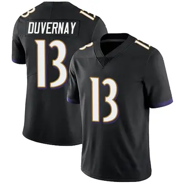 Nike Devin Duvernay Youth Limited Baltimore Ravens Black Alternate Vapor Untouchable Jersey