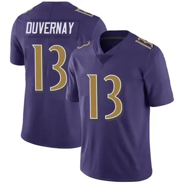 Nike Devin Duvernay Youth Limited Baltimore Ravens Purple Color Rush Vapor Untouchable Jersey