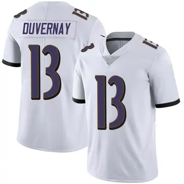 Nike Devin Duvernay Youth Limited Baltimore Ravens White Vapor Untouchable Jersey