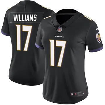 Nike Devon Williams Women's Limited Baltimore Ravens Black Alternate Vapor Untouchable Jersey