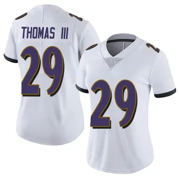 Nike Earl Thomas Women's Limited Baltimore Ravens White Vapor Untouchable Jersey