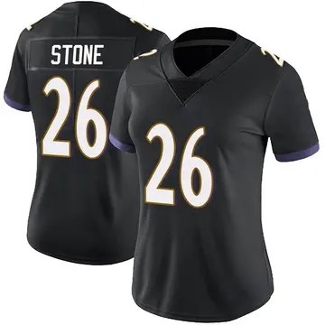 Nike Geno Stone Women's Limited Baltimore Ravens Black Alternate Vapor Untouchable Jersey