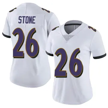 Nike Geno Stone Women's Limited Baltimore Ravens White Vapor Untouchable Jersey