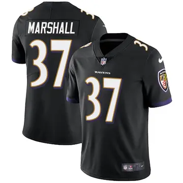 Nike Iman Marshall Men's Limited Baltimore Ravens Black Alternate Vapor Untouchable Jersey