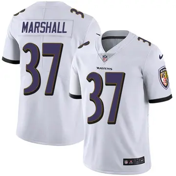 Nike Iman Marshall Men's Limited Baltimore Ravens White Vapor Untouchable Jersey