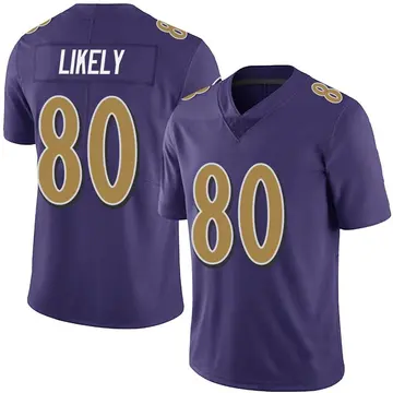 Nike Isaiah Likely Men's Limited Baltimore Ravens Purple Team Color Vapor Untouchable Jersey