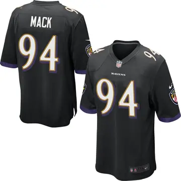 Nike Isaiah Mack Men's Game Baltimore Ravens Black Jersey