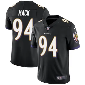 Nike Isaiah Mack Youth Limited Baltimore Ravens Black Alternate Vapor Untouchable Jersey