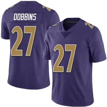 Nike J.K. Dobbins Men's Limited Baltimore Ravens Purple Team Color Vapor Untouchable Jersey