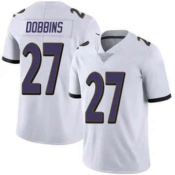 Nike J.K. Dobbins Men's Limited Baltimore Ravens White Vapor Untouchable Jersey