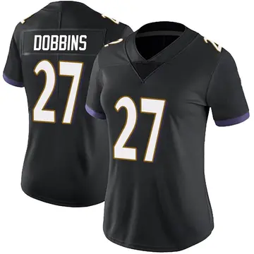 Nike J.K. Dobbins Women's Limited Baltimore Ravens Black Alternate Vapor Untouchable Jersey