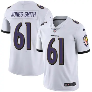 Nike Jaryd Jones-Smith Youth Limited Baltimore Ravens White Vapor Untouchable Jersey