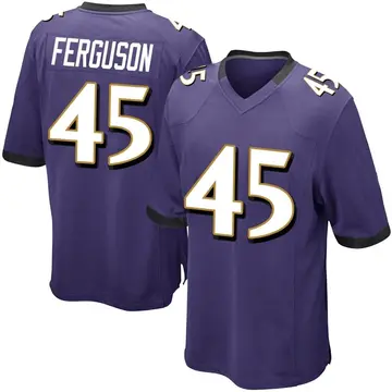 Nike Jaylon Ferguson Men's Game Baltimore Ravens Purple Team Color Jersey