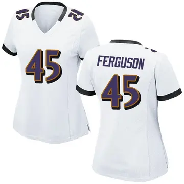 Nike Jaylon Ferguson Women's Game Baltimore Ravens White Jersey
